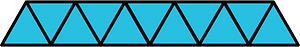 Cerulean-Blue Triangles Fraction 11:11