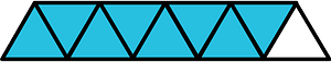 Cerulean-Blue Triangles Fraction 8:9