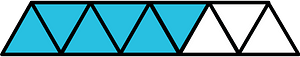 Cerulean-Blue Triangles Fraction 6:9