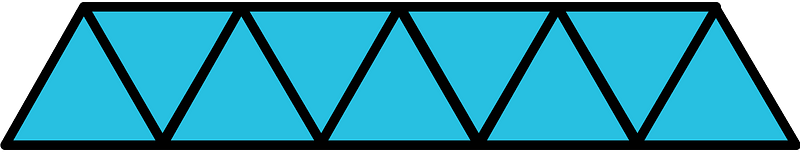 Cerulean-Blue Triangles Fraction 9:9