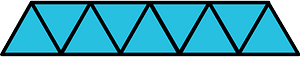 Cerulean-Blue Triangles Fraction 9:9