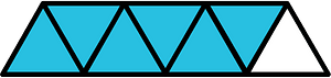 Cerulean-Blue Triangles Fraction 6:7