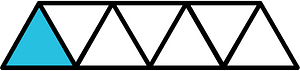 Cerulean-Blue Triangles Fraction 1:7