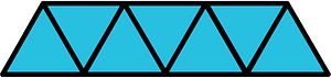 Cerulean-Blue Triangles Fraction 7:7