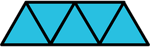 Cerulean-Blue Triangles Fraction 5:5