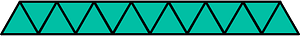 Teal-Green Triangles Fraction 15:15