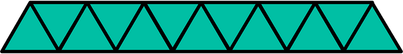 Teal-Green Triangles Fraction 13:13