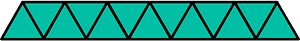 Teal-Green Triangles Fraction 13:13