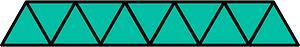 Teal-Green Triangles Fraction 11:11