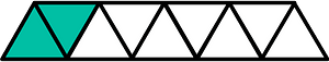 Teal-Green Triangles Fraction 2:9