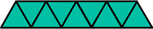 Teal-Green Triangles Fraction 9:9