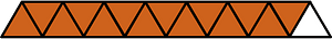 Orange-Brown Triangles Fraction 14:15