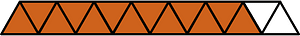 Orange-Brown Triangles Fraction 13:15