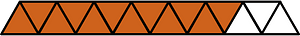 Orange-Brown Triangles Fraction 12:15