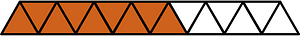 Orange-Brown Triangles Fraction 9:15