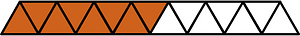 Orange-Brown Triangles Fraction 8:15