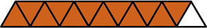 Orange-Brown Triangles Fraction 12:13