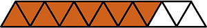 Orange-Brown Triangles Fraction 10:13