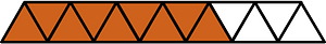 Orange-Brown Triangles Fraction 9:13