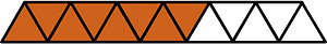 Orange-Brown Triangles Fraction 8:13