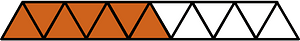 Orange-Brown Triangles Fraction 7:13
