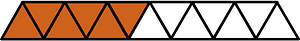 Orange-Brown Triangles Fraction 6:13
