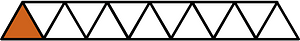 Orange-Brown Triangles Fraction 1:13