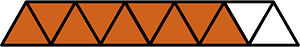Orange-Brown Triangles Fraction 9:11