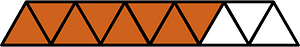 Orange-Brown Triangles Fraction 8:11