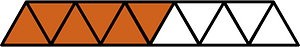 Orange-Brown Triangles Fraction 6:11