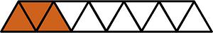 Orange-Brown Triangles Fraction 3:11