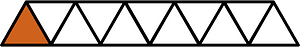 Orange-Brown Triangles Fraction 1:11