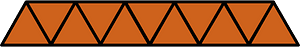 Orange-Brown Triangles Fraction 11:11