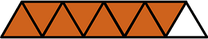 Orange-Brown Triangles Fraction 8:9