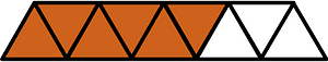 Orange-Brown Triangles Fraction 6:9