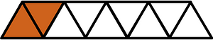 Orange-Brown Triangles Fraction 2:9