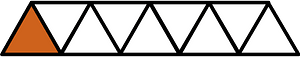 Orange-Brown Triangles Fraction 1:9