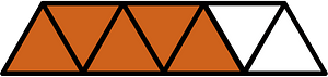 Orange-Brown Triangles Fraction 5:7