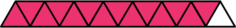 Pink Triangles Fraction 14:15