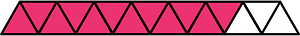 Pink Triangles Fraction 12:15