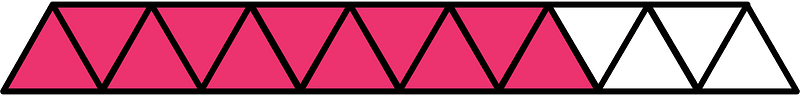 Pink Triangles Fraction 11:15