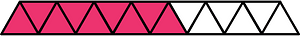 Pink Triangles Fraction 9:15