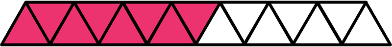 Pink Triangles Fraction 8:15