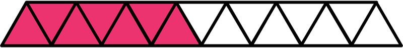Pink Triangles Fraction 7:15