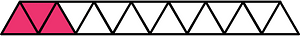 Pink Triangles Fraction 3:15