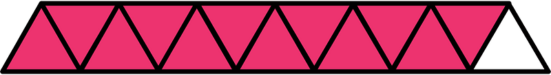 Pink Triangles Fraction 12:13