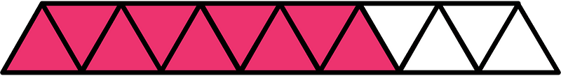 Pink Triangles Fraction 9:13
