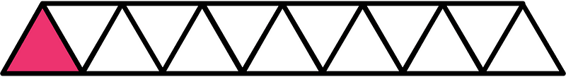 Pink Triangles Fraction 1:13