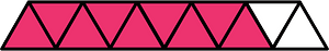 Pink Triangles Fraction 9:11