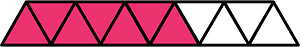 Pink Triangles Fraction 7:11